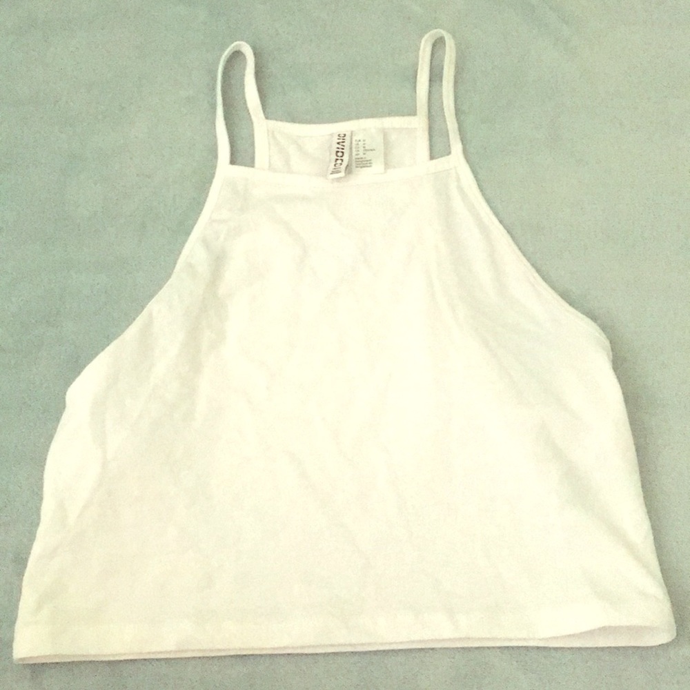 White halter top